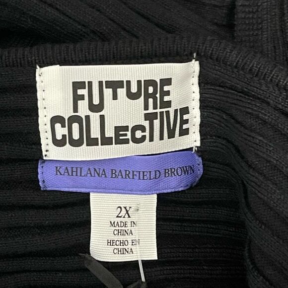 Party Twisted Back Crewneck Pullover Sweater Future Collective Kahlana Barfield - Picture 9 of 9